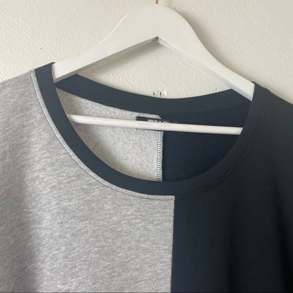 Jolie & Joy Women Black and Gray Color Block Light Weight Sweater.  Sz 3X - Picture 4 of 14
